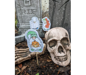 Stickserie ITH - Halloween Gnomes Stecker